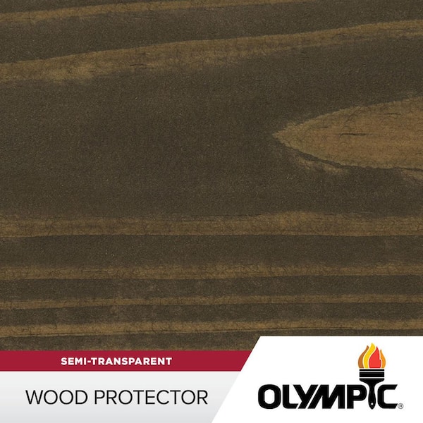 Wood Protector 1 gal. ST-2007 Cinder Exterior Semi-Transparent Stain Plus Sealer in One