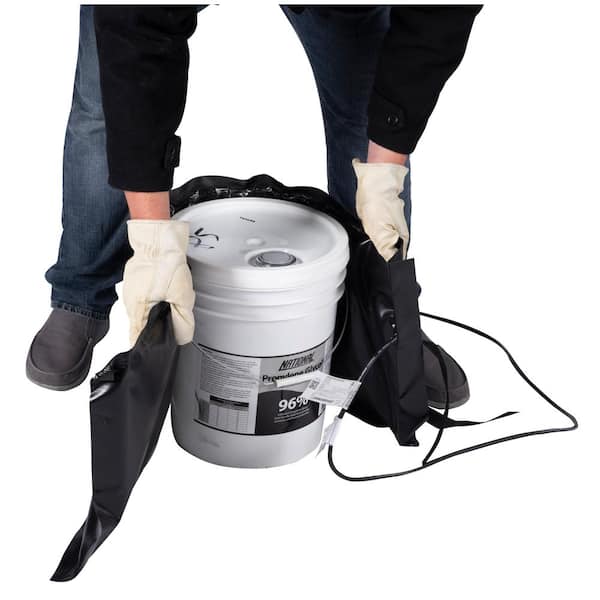 Insulated 5-Gal. PRO Model Bucket Heating Blanket - Pail Heater, Adjustable Controller, Max Temp 145°F