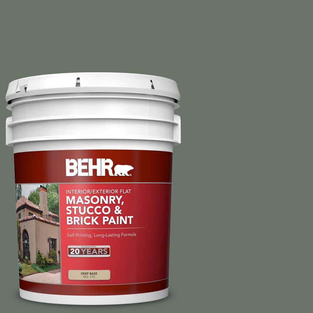 5 gal. #BXC-72 Evergreen Trail Flat Interior/Exterior Masonry, Stucco and B