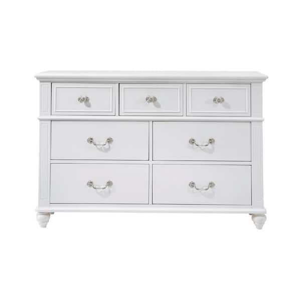 Picket House Furnishings Annie 7-Drawer White Dresser