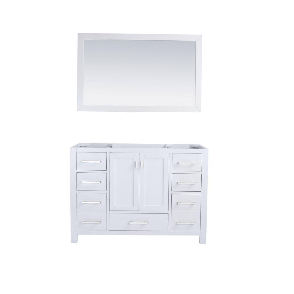 Wilson 48" White Oak Freestanding Bathroom Vanity Cabinet