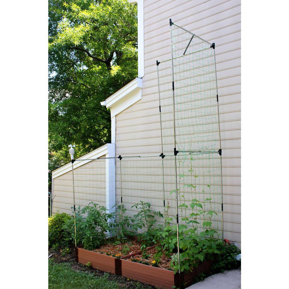 48'' x 48'' Stainless Steel Raised Garden Bed Trellis Kit