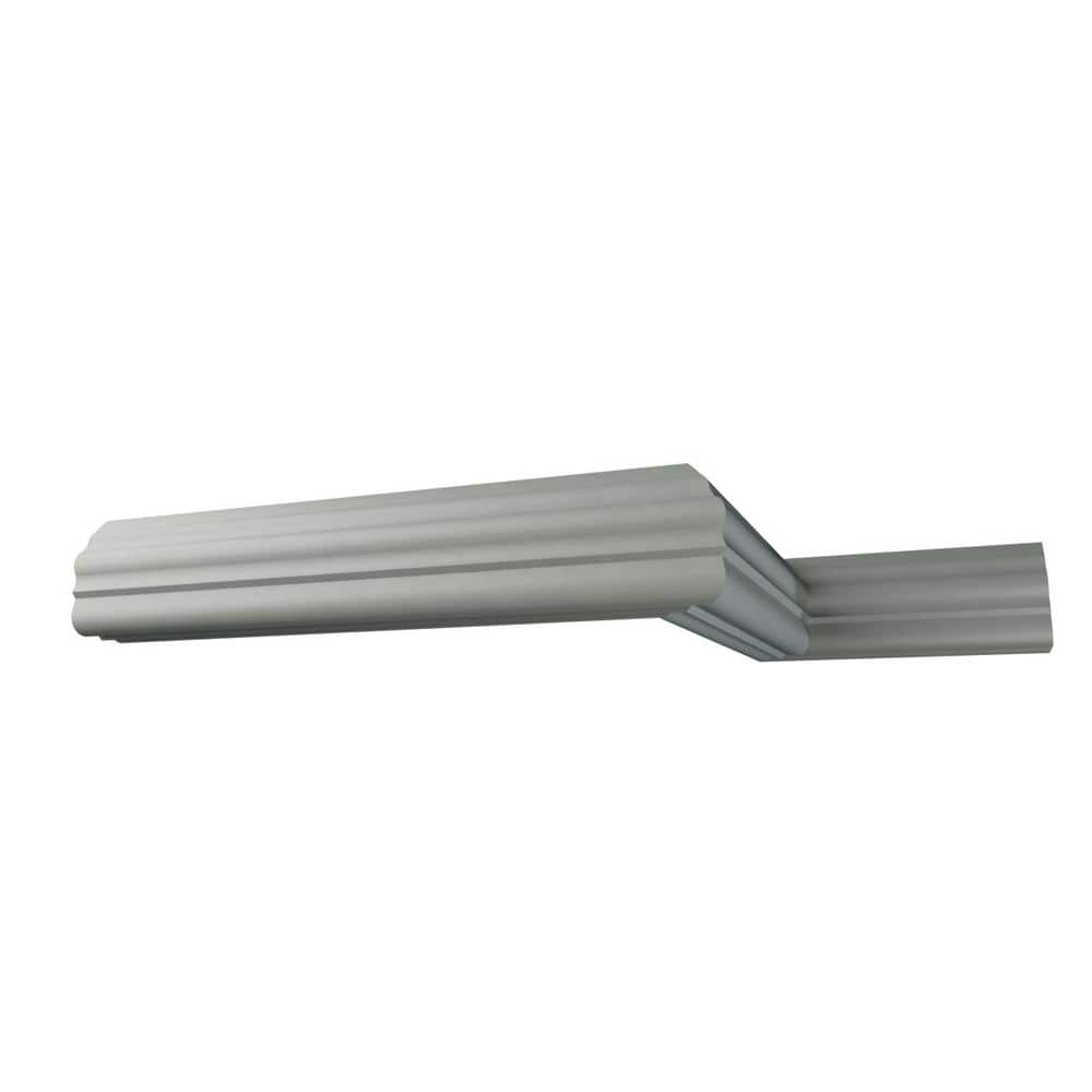 Mae 96 in. White Polyurethane Crown Moulding