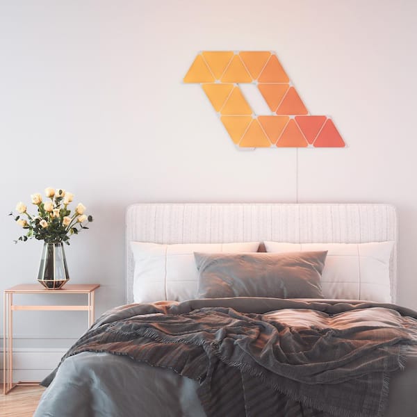 Nanoleaf Shapes-Triangles Smarter Kit NL47-7003TW-7PK - The Home Depot