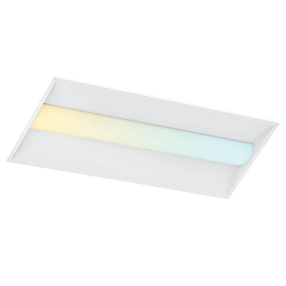 72-Watt 2x4 FT Integrated LED Troffer Light, 3000K-6000K, 3750-9000LM, 0-10V Dimmable, 120-277V ETL Listed DLC Premium price history on PriceWatchPro
