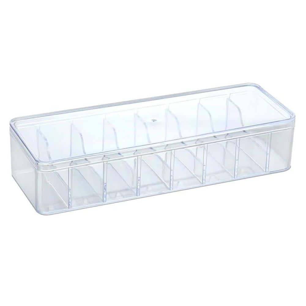 Cable Organizer with Wire Ties Clear Plastic Cord Charger Storage Box with Lid for Home Office Desk 2-Piece price history on PriceWatchPro