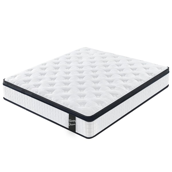 King Size Hybrid Mattress, Medium 12 in. Individual Pocket Spring Memory Foam Mattress King, CertiPUR-US