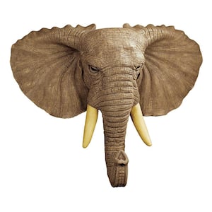 22 in. x 28 in. Lord Earl Houghton's Elephant Wall Sculpture