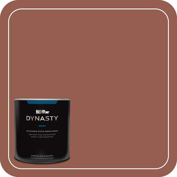 BEHR DYNASTY 1 qt. #200F-6 Sequoia Grove Satin Enamel Interior Stain-Blocking Paint & Primer