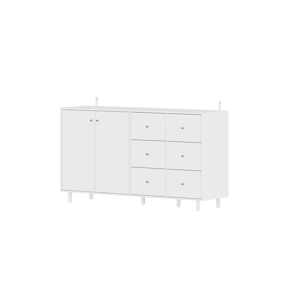 FUFU&GAGA 6Drawer Cat Litter Box Enclosure,Cat Washroom Storage Bench