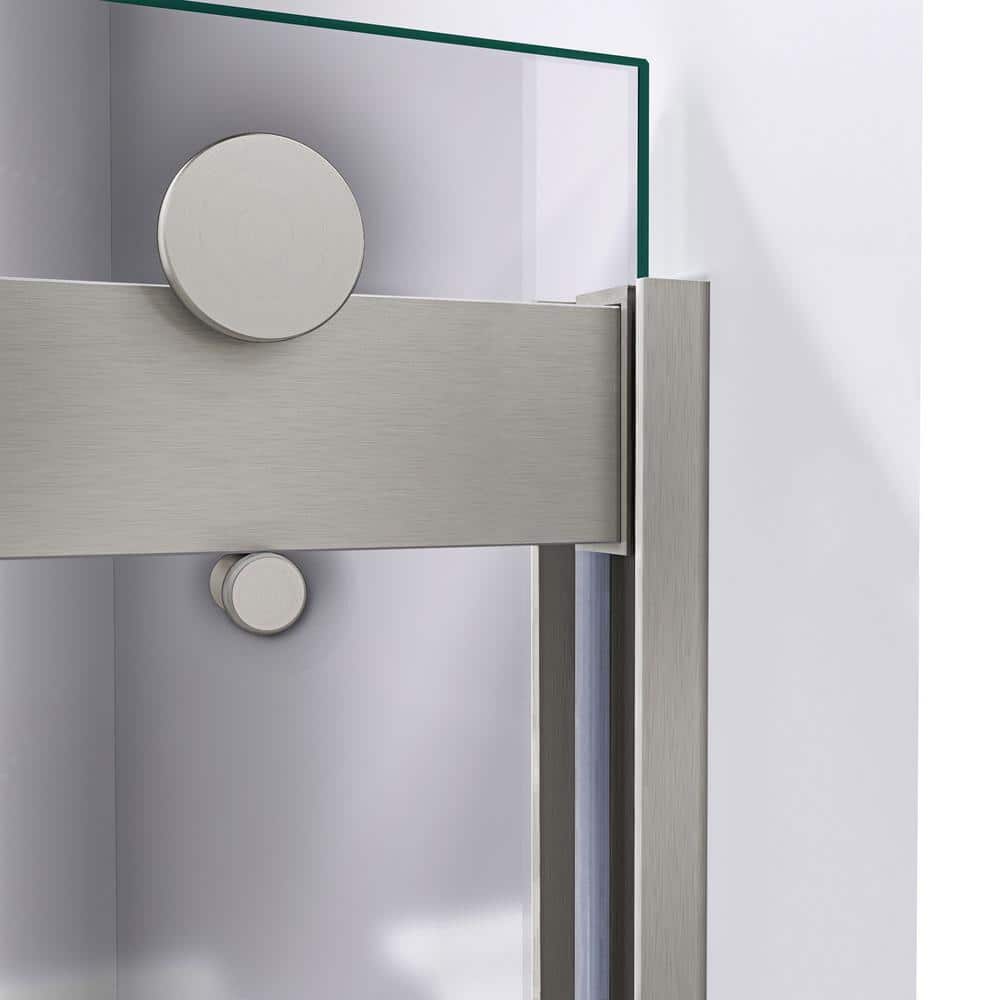 Sapphire 56-60" Brushed Nickel Semi-Frameless Sliding Shower Door