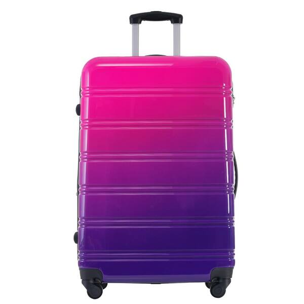 Tatahance 3-Piece Purple and Pink Gradient Hardside Spinner