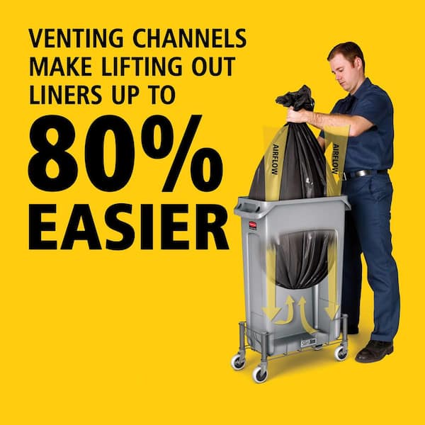 Rubbermaid Commercial Products Slim Jim 23 Gal. Vented Indoor Rubbermaid Commercial Products Slim Jim 23 Gal. Vented Indoor