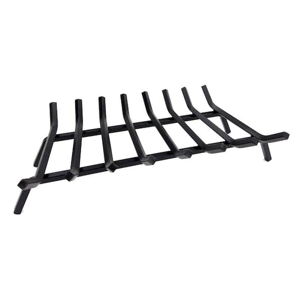 Pleasant Hearth 3/4 in. 33 in. 8-Bar Steel Fireplace Grate