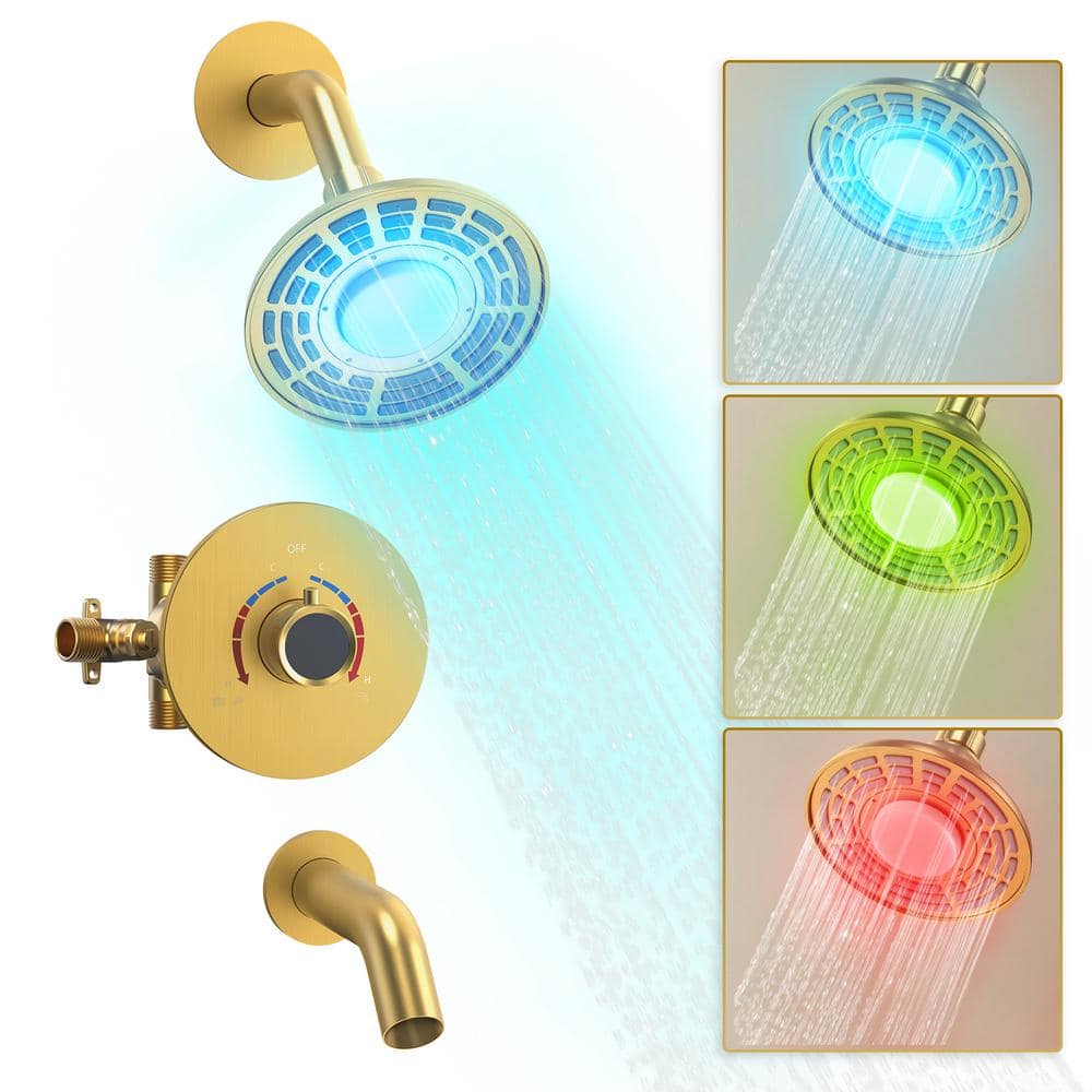 CRANACH Single Handle 1Spray Shower Faucet 2.5 GPM with High Pressure