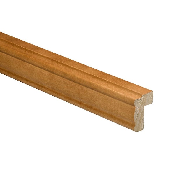 Home Decorators Collection Newport 96 in. W x 0.75 in. D x 2.25 in. H in Solid Wood Kitchen Cabinet Classic Rail Molding in Cinnamon