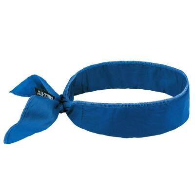 Chill-Its Solid Blue Cooling Bandana - Polymer Embedded Batting Material