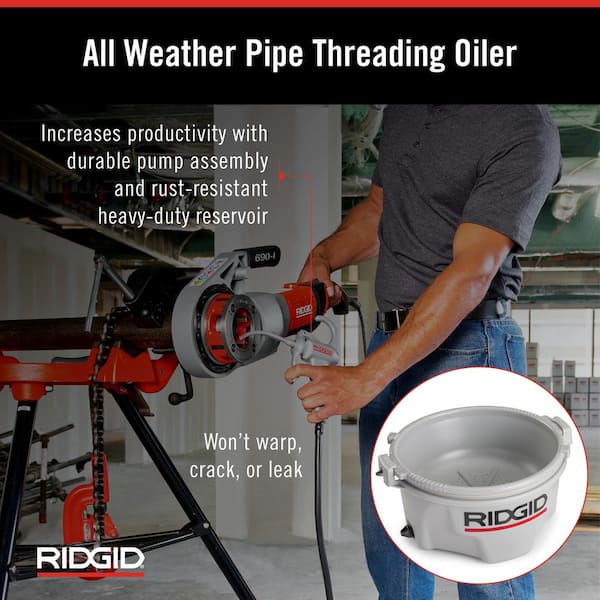 RIDGID 418 All Weather Pipe Threading Oiler Kit (Includes Die Cast