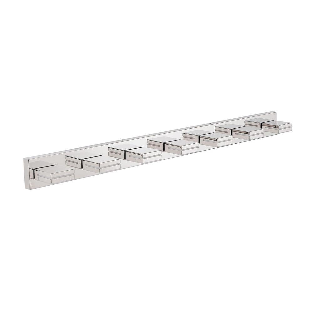 Modern 55 in. 7-Light Chrome LED Vanity Light Wall Sconce with 360° Rotatable Lamp Head price history on PriceWatchPro