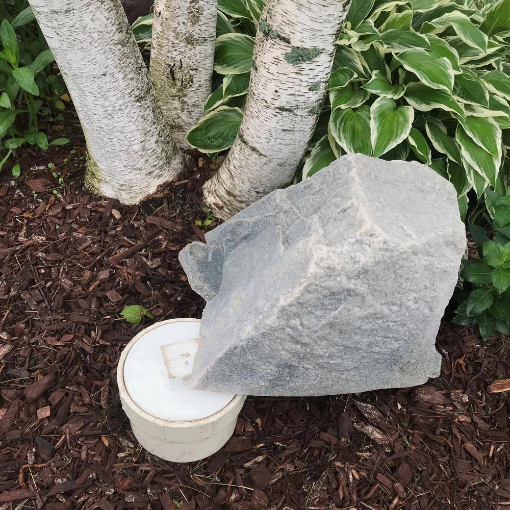 Gray Fieldstone Artificial Rock Cover for Electrical Outlets