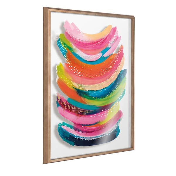 Kate and Laurel Blake Bright Abstract by Jessi Raulet of Ettavee Framed Art Print 24 in. x 32 in.
