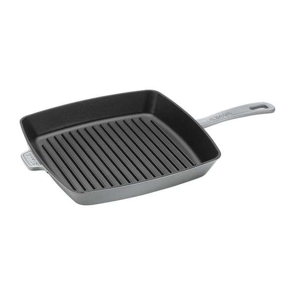Cast Iron 12 in. Square Grill Pan - Graphite Grey