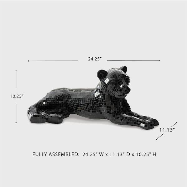 Signature DESIGN BY ASHLEY Drice Mosaic Black 24.25 in. x 10.25 in