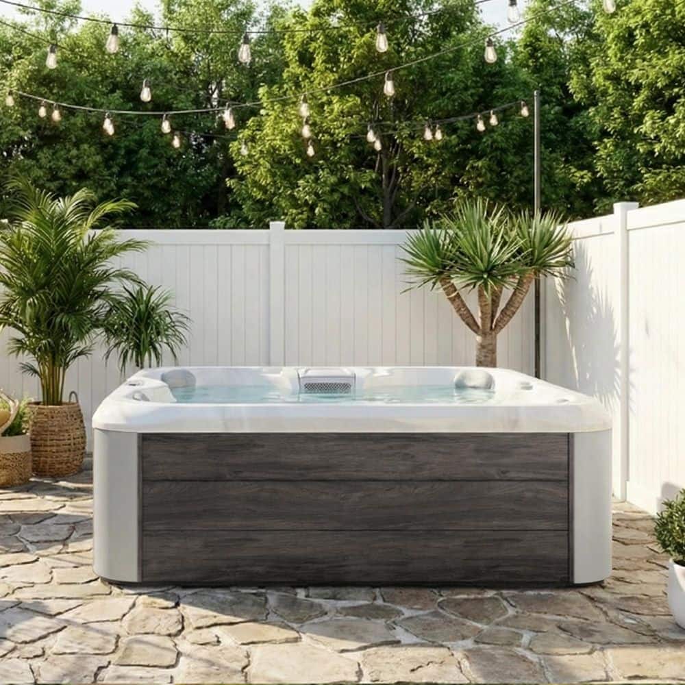 Empava 4-Person 20-Jet Premium Acrylic Rectangle Outdoor SPA Hot