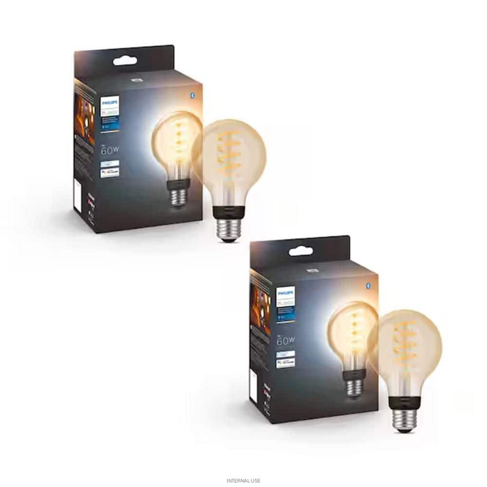 Philips Hue White Ambiance 60-Watt Equivalent G25 Dimmable
