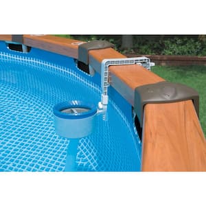 Deluxe Wall-Mounted Swimming Pool Surface Automatic Clean Skimmer (2-Pack)