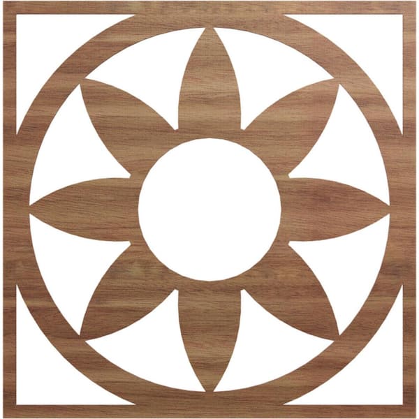 Ekena Millwork 0.375 in. x 38 in. x 38 in. Wood Medallion Moulding