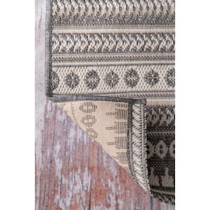 Teofila Gray Doormat 2 ft. x 3 ft.  Indoor/Outdoor Patio Area Rug