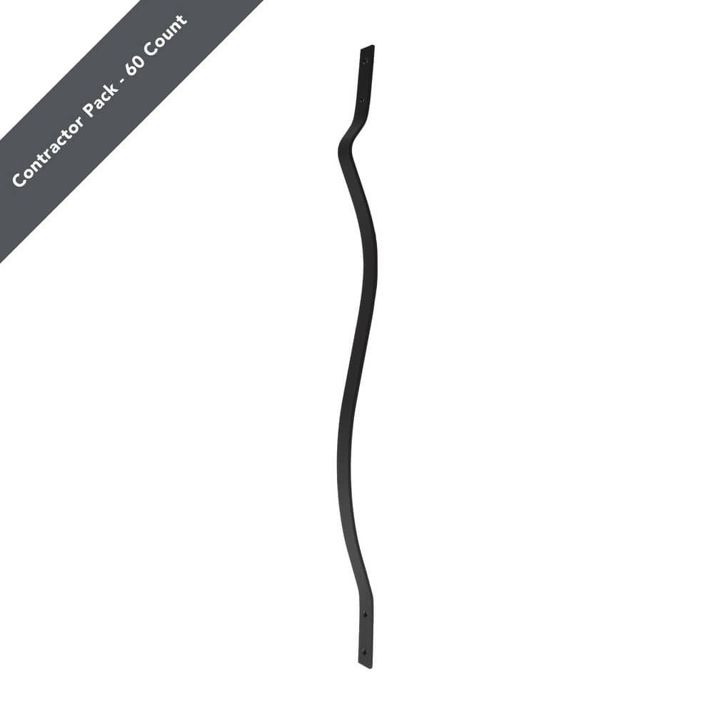 32-1/4 in. x 1 in. Textured Black Aluminum Baroque Baluster (60-Pack) price history on PriceWatchPro