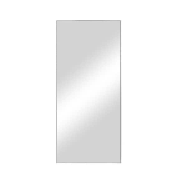 Unbranded 22 in. W x 47 in. H Rectangular Framed Wall Bathroom Vanity Mirror in Sliver