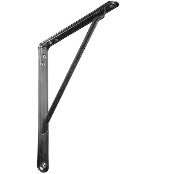 1-1/8 in. x 12 in. x 10 in. Zinc Plated Steel EnduraBrace Traditional Support Bracket