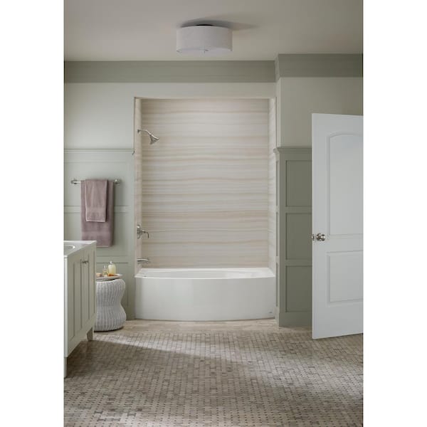 Expanse 60 in Right-Hand Drain Alcove Bathtub with Integral Flange in White Expanse 60 in Right-Hand Drain Alcove Bathtub with Integral Flange in White