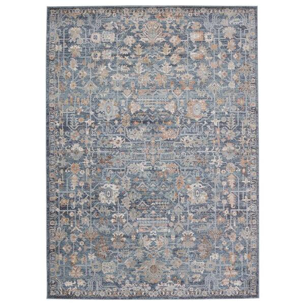 Jaipur Living Abrielle Blue/Tan 9 ft.6 in. x 12 ft. Oriental Rectangle Area Rug