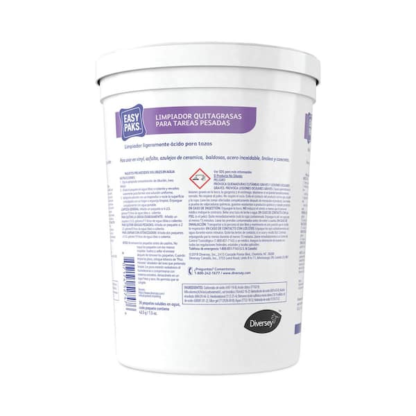 Heavy-Duty Cleaner/Degreaser, 1.5 oz Packet, 36/Tub, 2 Tubs/Carton