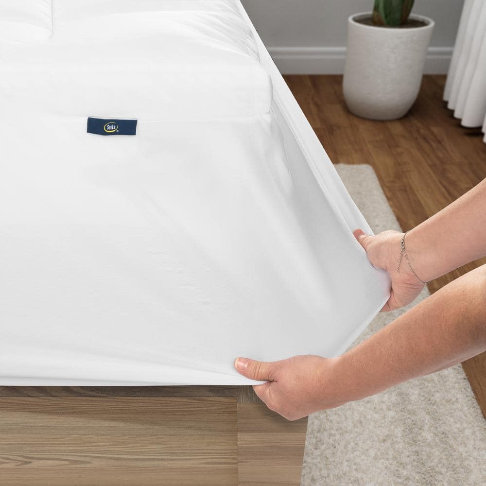 Queen White Down Alternative Memory Flex Mattress Topper
