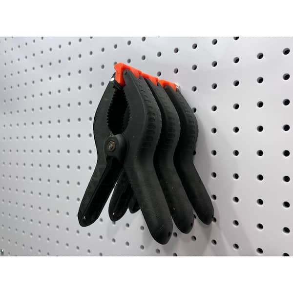 4 in. Single Rod 30 Degree Bend 3/16 in. Dia Zinc Plated Steel Pegboard Hook (10-Pack)