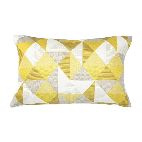Astella Ruskin Yellow Lumbar Outdoor Accent Throw Pillow