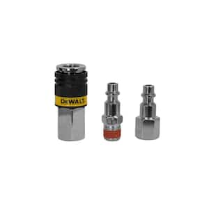 3-Pieces 1/4 in. Industrial Coupler and Plug Kit