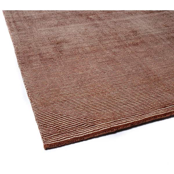 Contempo Cinnamon 3 ft. x 8 ft. (2 ft. 6 in. x 8 ft.) Striped Contemporary Runner Rug