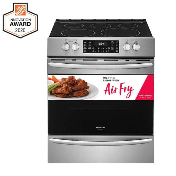 Frigidaire 30 in. 5 Element Slide-In Electric Range in Stainless Steel with Convection and Air Fry