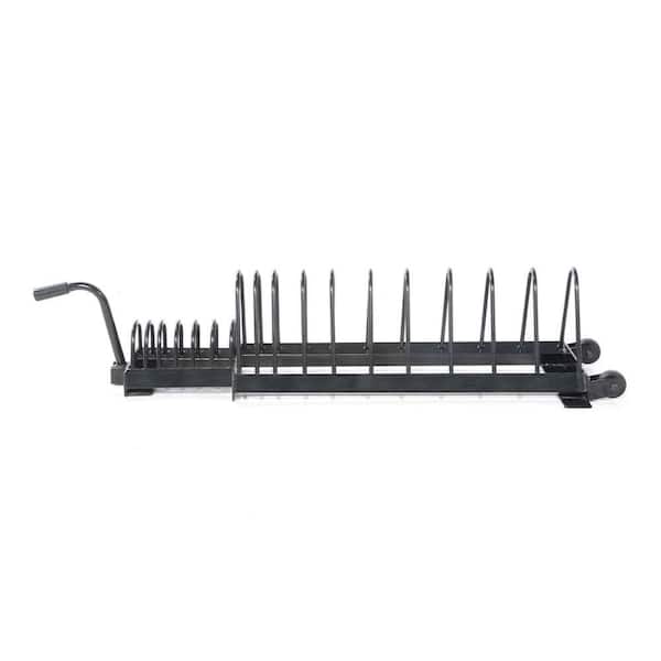 Pws Plate Rack Power Systems Horizontal Plate Rack with Handle and Wheels, 10 Bumper ...