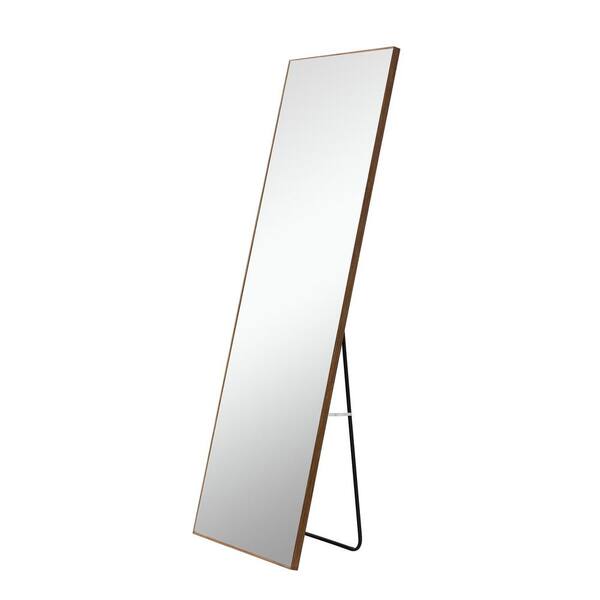 Unbranded 17 in. W x 60 in. H Rectangular Framed Wall Bathroom Vanity Mirror in Black