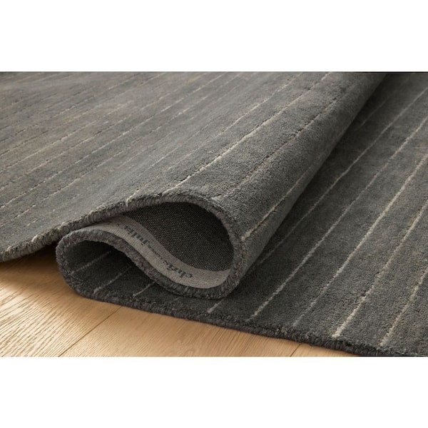 Loloi Chris Love Julia Henry Charcoal/Ivory 5 ft. x 7 ft. 6 in