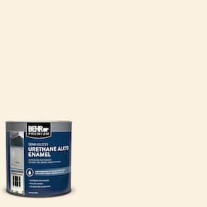 1 qt. #M230-1 Sweet Coconut Milk Semi-Gloss Enamel Urethane Alkyd Interior/Exterior Paint