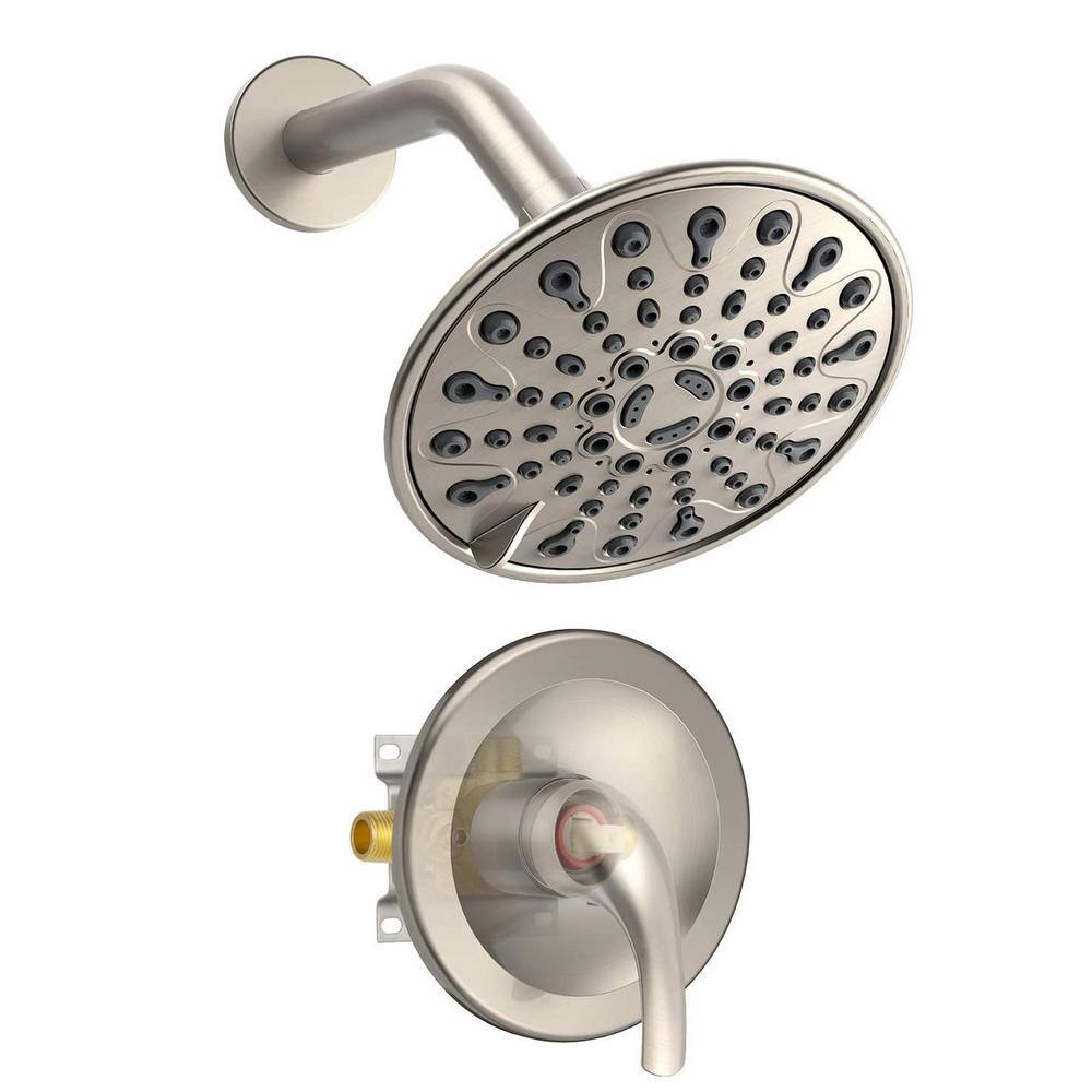 Single-Handle 6-Spray Shower Faucet 2.5 GPM with Drip Free and Valve, Anti 