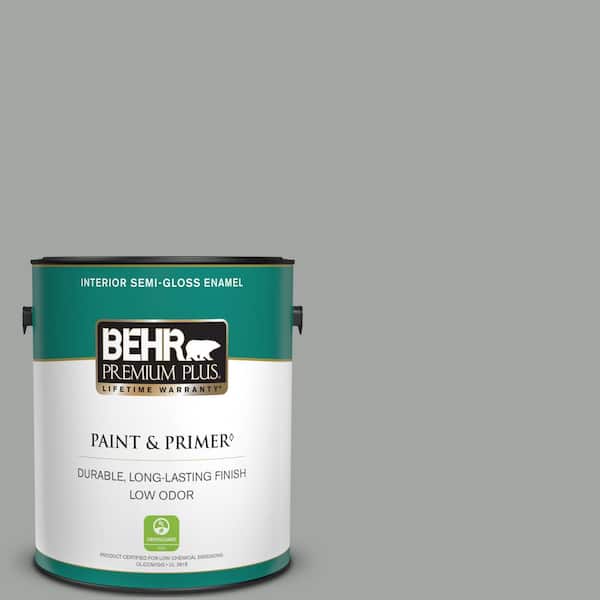 BEHR PREMIUM PLUS 1 gal. #PPU25-16 Chain Reaction Semi-Gloss Enamel Low Odor Interior Paint & Primer